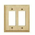 Atron Electro Atron Wallplate, 2-Gang, Wood 4411RR